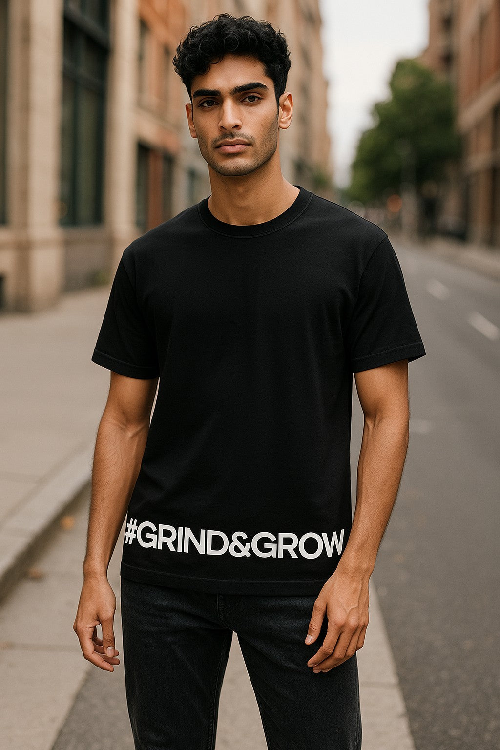 Big Back Gym Tee "Black/White"