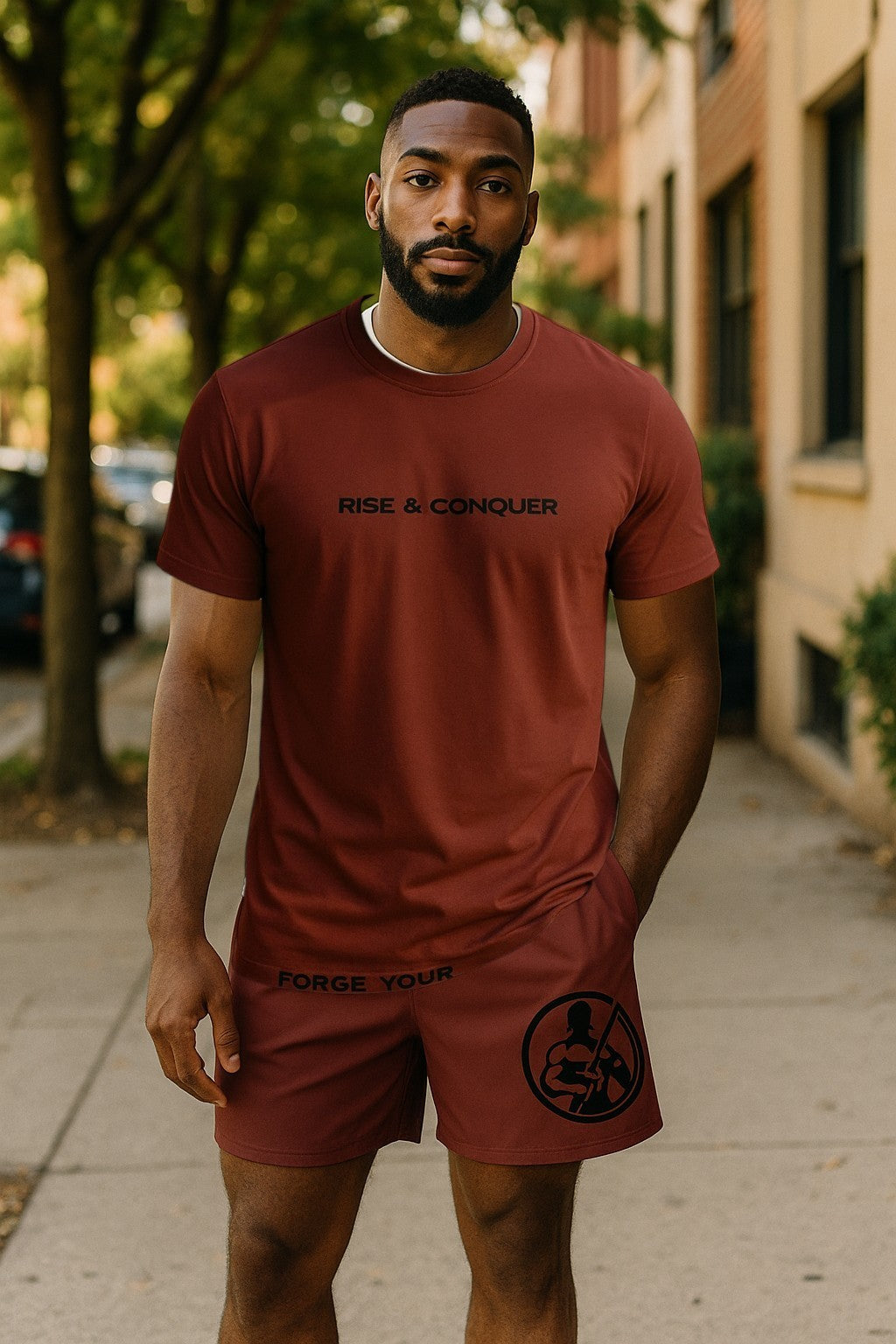 Men's Athletic T-shirt Auburn/Black