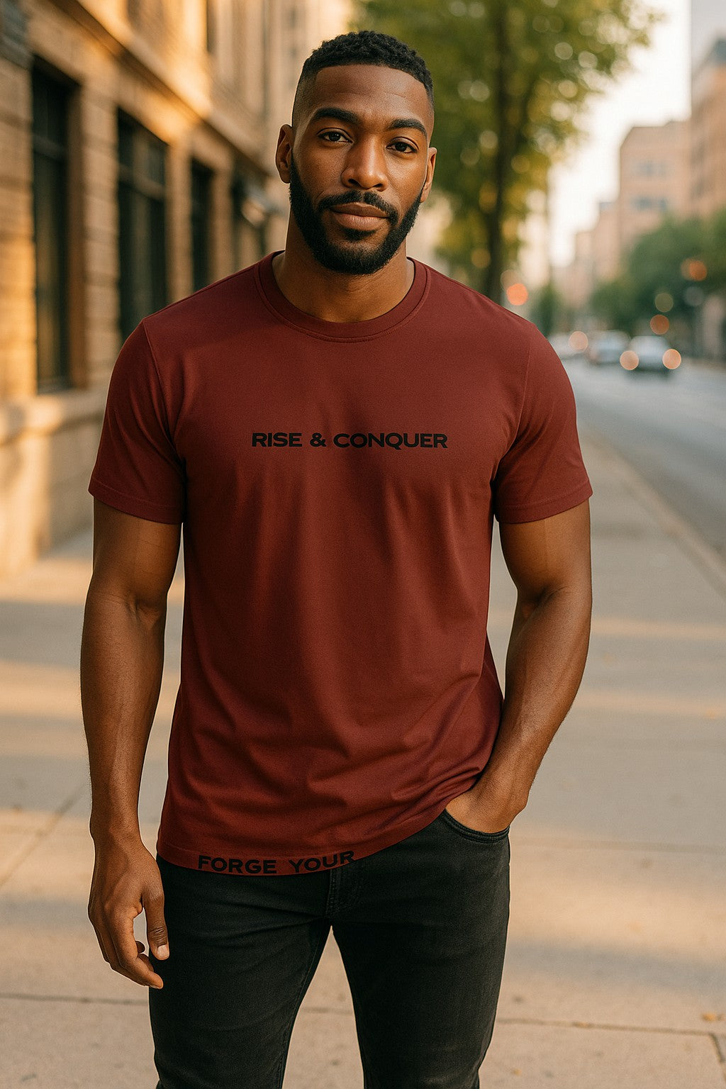 Men's Athletic T-shirt Auburn/Black
